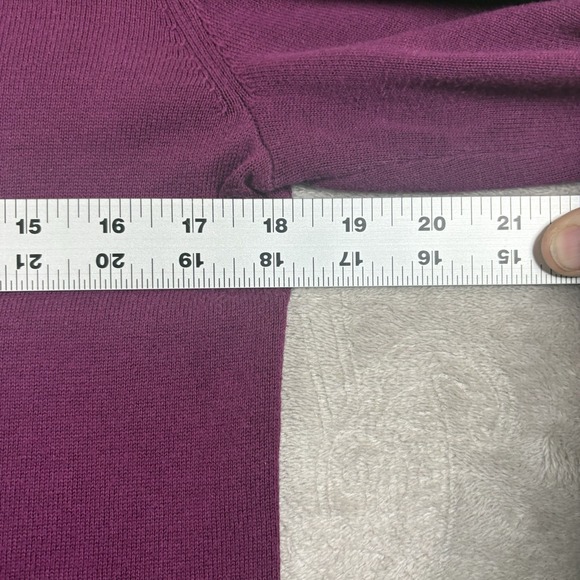 Tommy Hilfiger Cotton Cardigan Sweater Medium NWT Burgundy Workgorp - Picture 4 of 7